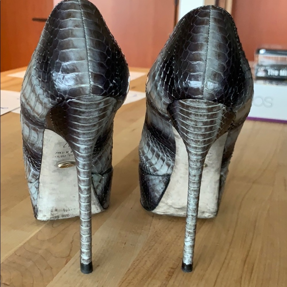 Sergio Rossi Python Platform Pumps Sz37 - image 8